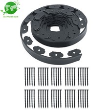 40 Fuß einfach zu montieren Landschaft Kante 50 Pfähle L-Form Rasen Garten Kanten Kit