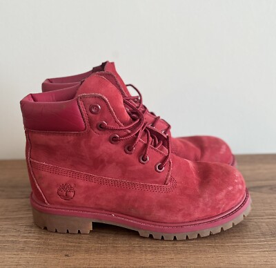 Nba Boots Nba Chicago Bulls Timberlands Red Timberland Dark Pink