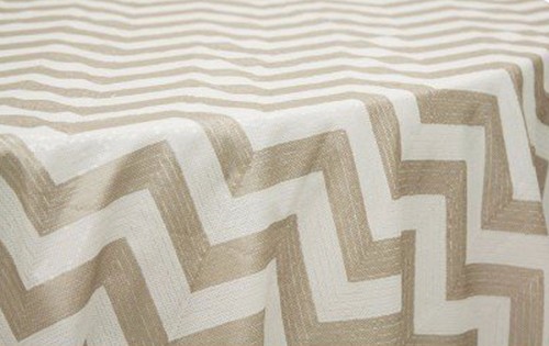 Chevron Tablecloth Square Seamless 54 Inch By Broward Linens (Variety of Colors) - Picture 10 of 15