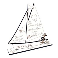 Rosenhochzeit Deko Hochzeitstag 10 Jahre JubiläUm Personalisiert Holz Aufsteller