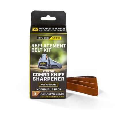 	Official Work Sharp Combo Knfe Sharpener Replacement Belt Kit	