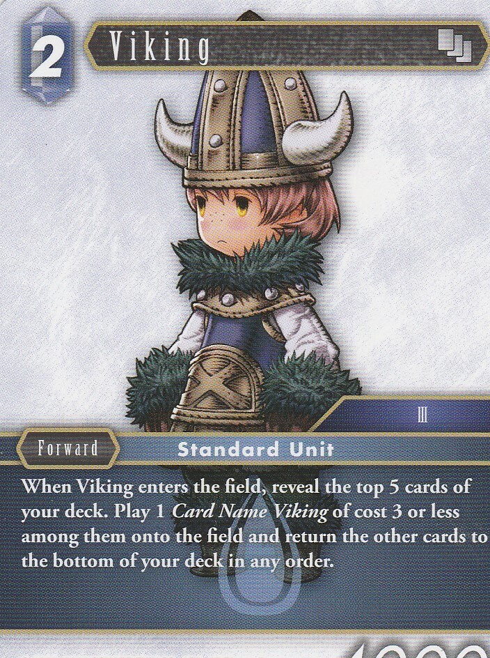 FINAL FANTASY TCG 1 X VIKING 13-097C - COMMUN N0T FOIL - WATER | eBay