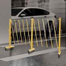 11.5ft Portable Barricade Expandable Fence Safety Barrier Double Side Expansion