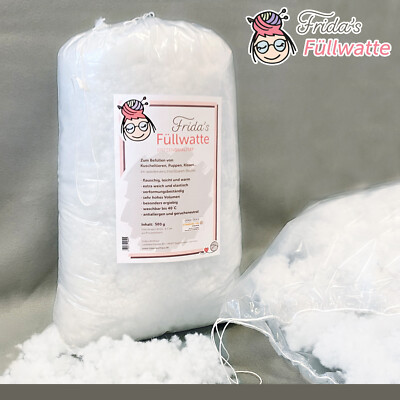 1 kg Frida`s Füllwatte Füllung Kissen Stopfwatte 1000 g Füllmaterial Bastelwatte