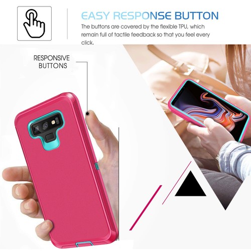 For Samsung Galaxy Note 9 Heavy Duty Case Hybrid Silicone Shockproof Phone Cover - Photo 15 sur 27