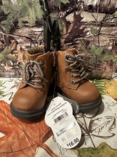 WONDER NATION TOLDDER SIZE 2 Girls Brown Sweater Lined Boots