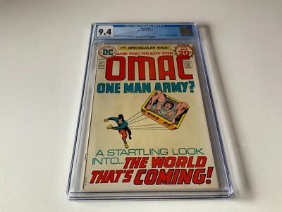 OMAC 1 CGC 9.4 JACK KIRBY ORIGIN 1ST APPEARANCE ATOMIC DC COMICS 1974 CC