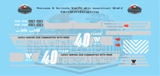 Wisconsin & Southern WATCO 40th Anniversary SD40-2 HO Scale Decal Set WSOR 4170