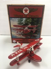 Wings of Texaco "The Duck" 1936 Keystone-Loenig Die Cast Plane Bank in Box Red