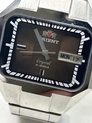 ORIENT Crystal Automatic 21 Jewels Day-Date Uhr aus Japan