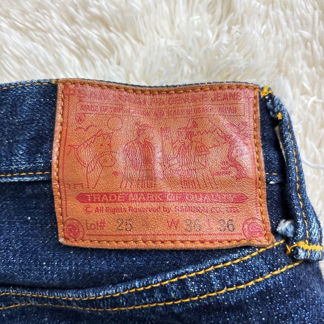 Samurai Jeans S3000VX War 17oz Deep Blue W36 Denim Japan Made