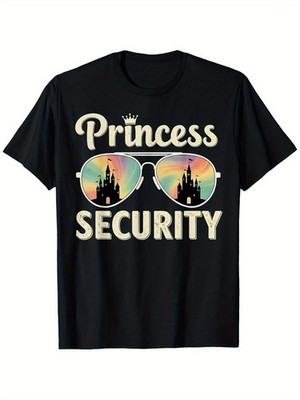 Heavyweight 180Gsm T-Shirt Featuring a Humorous Princess Guard Design, Perfect