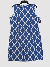 ALYX Size 18 Sleeveless Blue/White Dress