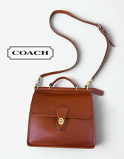 PRISTINE Vintage Coach Willis 9927 British Tan Leather Turnlock Crossbody Bag