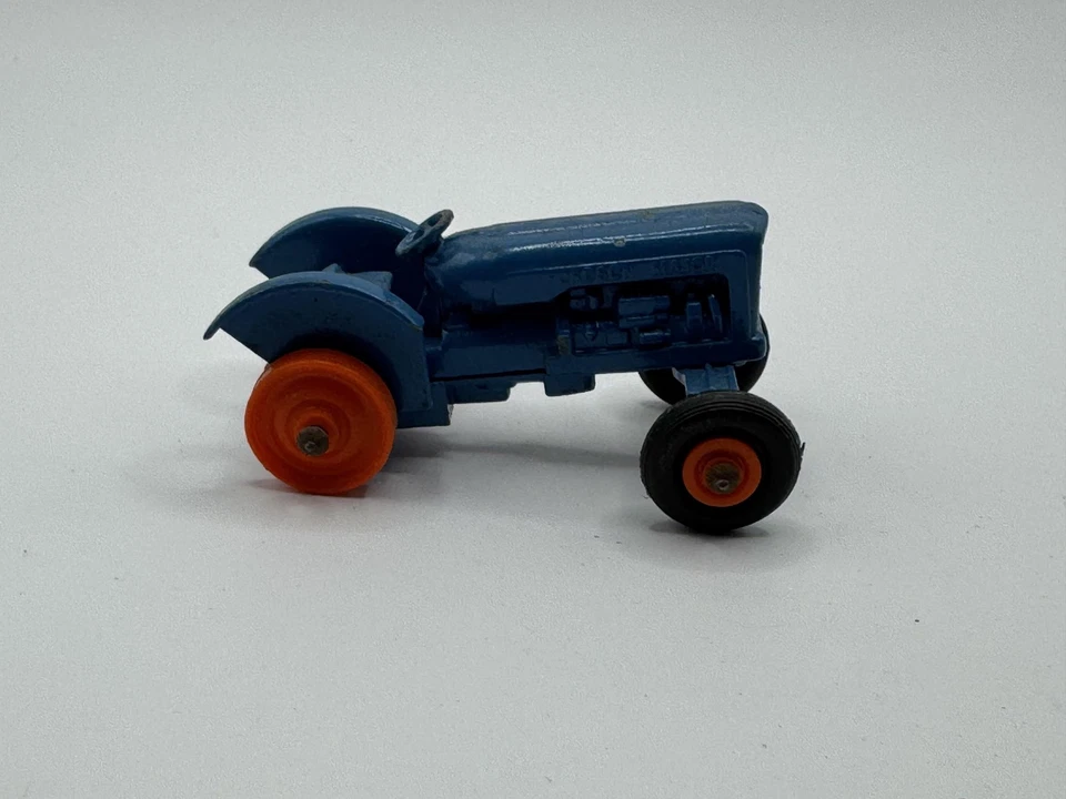 老式火柴盒 Lesney Fordson 主要拖拉机压铸蓝色农场英国制造 — 第 2/4 张图片