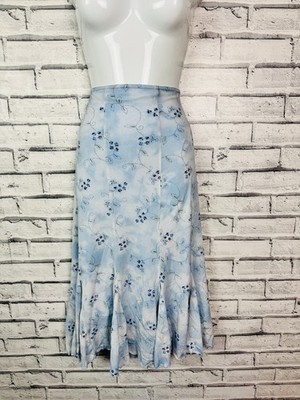 Vintage Y2K Floral Ditsy Cloudy Sky Mesh Salat Rüschen Midi Fairycore Rock 14