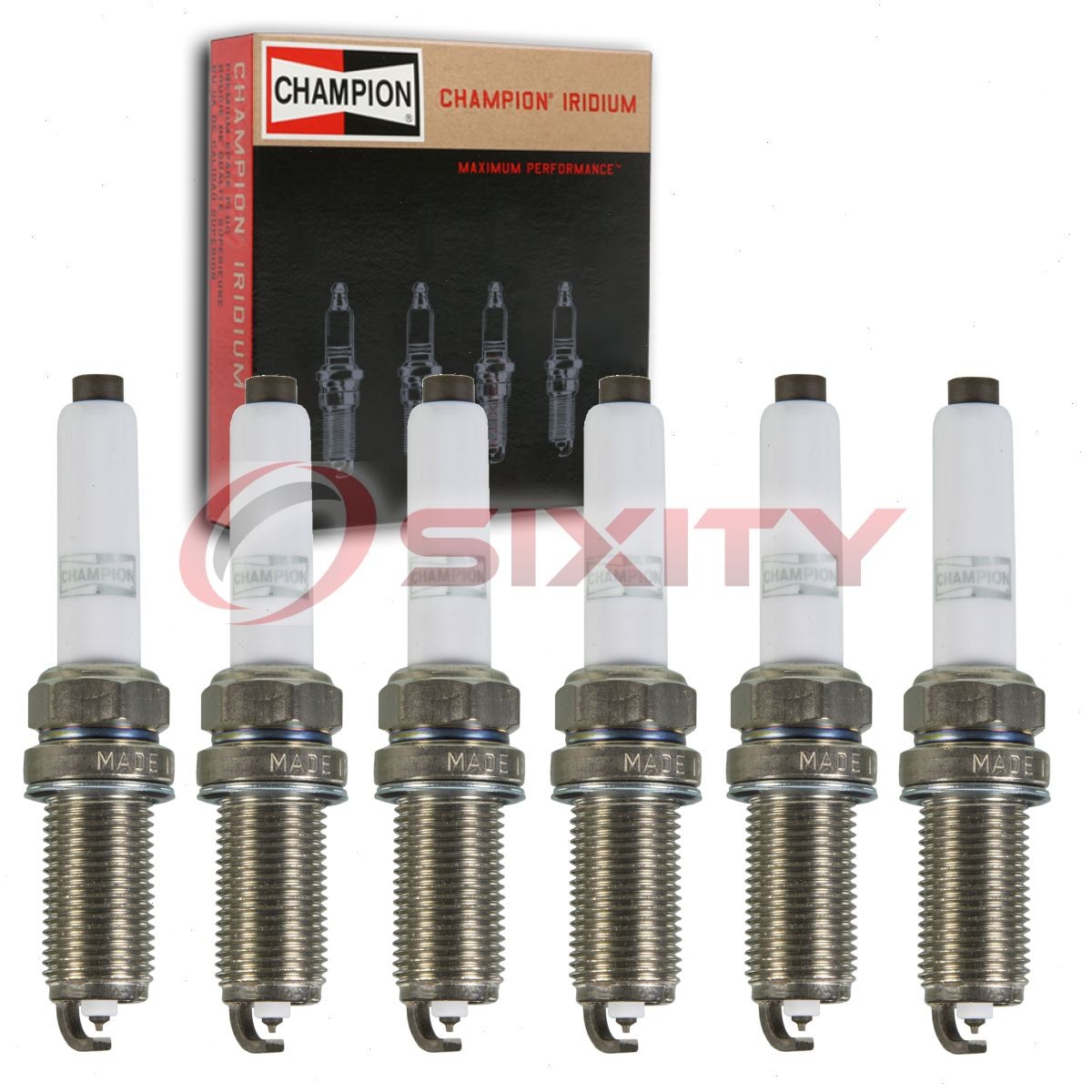 6 pc Champion Iridium Spark Plugs for 2012-2014 Mercedes-Benz C350 3.5L V6 cj