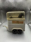 Vintage 60s 70s Tonka Stables Horse Trailer With Clear Dome White #52620
