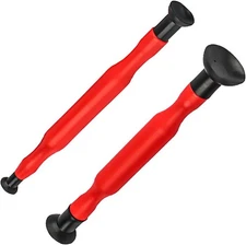 2PCS Car Valve Lapping Kit, Automotive Valve Lapper Set with 4 Suction Plates, D