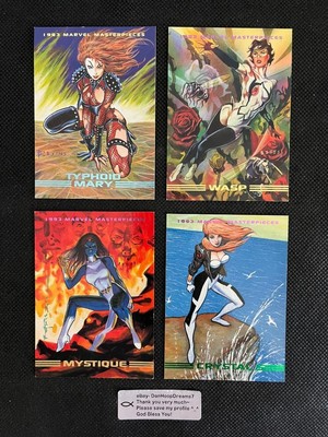 1993 Marvel Masterpieces Female characters lot! 4 different cards, no duplicates