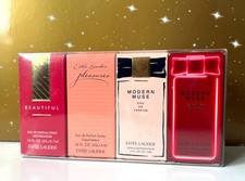 Estee Lauder Miniature Gift Set Beautiful, Pleasures, Modern Muse Le Rouge Gloss