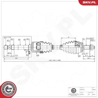 Esen SKV Antriebswelle Gelenkwelle FüR Fiat Stilo Multi Wagon 192 192_