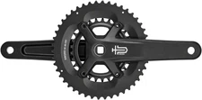 microSHIFT Sword Black 2x Crankset - 165mm, 9-Speed, 46/29t, 110/80 Asym BCD, JI