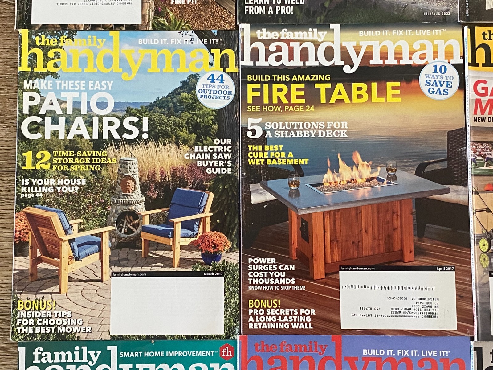 Family Handyman Magazine 2017 - 2024 Lot of 25 DIY Home Garden Renovations