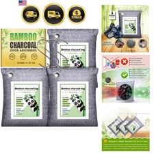 Activated Charcoal Odor Absorber for Strong Odor, Basement, Cars, Closets, Sh...