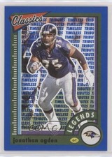 2022 Classics Legends Timeless Tributes Light Blue 23/125 Jonathan Ogden HOF 0c6