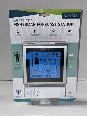 La Crosse Technology 308-1451 Wireless Fisherman Forecast Station NEW Sealed