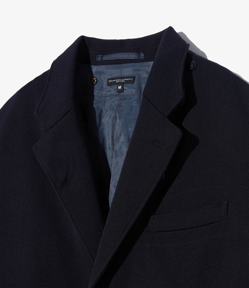 Engineered Garments Chester Coat Dark Navy Heavy Wool Elastique Men's Small image 4