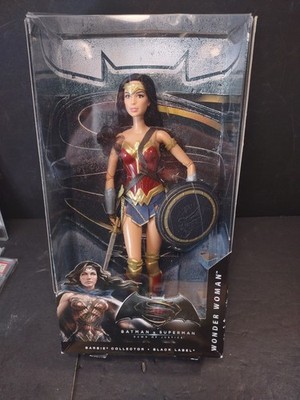 Mattel Batman V Superman: Dawn of Justice Wonder Woman Barbie Doll Black Label 