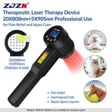 12W 905nm 808nm Cold Laser Therapy Device for Human and Pet Chronic Pain Healing