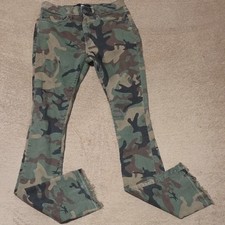 Jordan Craig Martin Stacked 30 Green Camouflage Cargo Pants