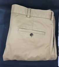 Brooks Brothers Advantage Chino Clark 100% Cotton Khaki Pants Mens Size 36x30