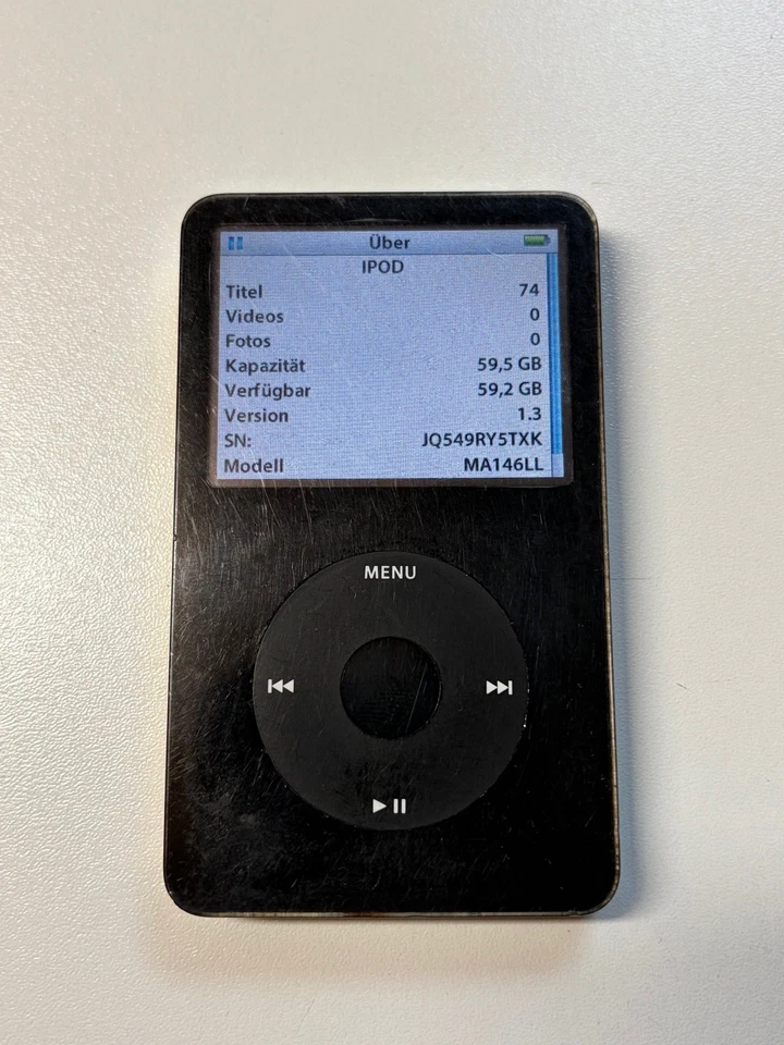 Apple iPod classic video 5 Generation 5g Schwarz (64 GB) 30 GB A1136 Flash #2 - Bild 2 von 4