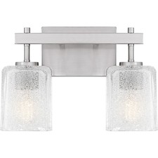 Quoizel BTH8613 Brenthouse 2 Light 14"W Vanity Light - Nickel