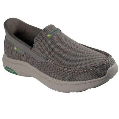 Skechers Men's 256079 John Deere Pollard Ender Taupe Slip-ins