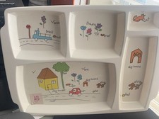 Vintage Anacapa Melamine Neighborhood Children's Divided Plate Lunch Tray 905-1