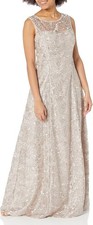 Adrianna Papell Women's Sequin Lace Gown Size 8