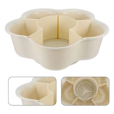 Multifunctional Drain Basket Compartment Serving Plate Fruit and Vegetable Tray