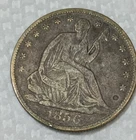 1856 o Seated Liberty Half dollar silver US Coin