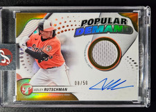 2024 Topps Pristine Popular Demand Adley Rutschman Gold Refractor Patch Auto /50