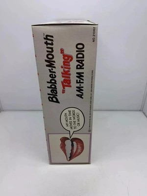 再値下げBlabbermouth(おしゃべりな)ラジオ 古く珍しい40年前の製品 Vintage Blabber-Mouth 