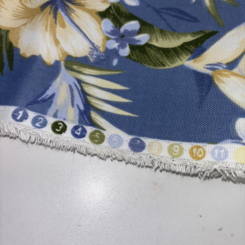 Tecido Freeport verão indoor outdoor azul havaiano hibisco 2 jardas X 54” - Imagem 4 de 4