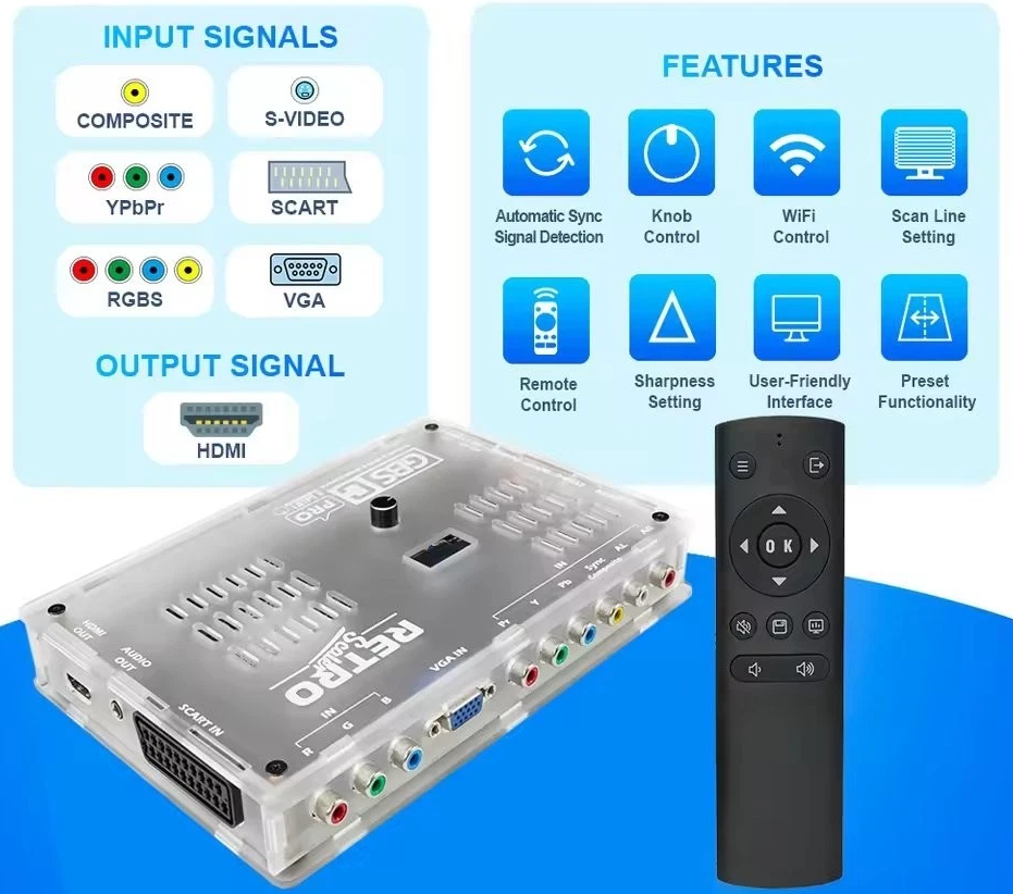 RetroScaler GBS Control Pro GBSC Video Converter for retro game