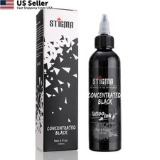 STIGMA Tattoo Ink Black 4 OZ 120ml Lining, USA 4.1 fl oz, Concentrated