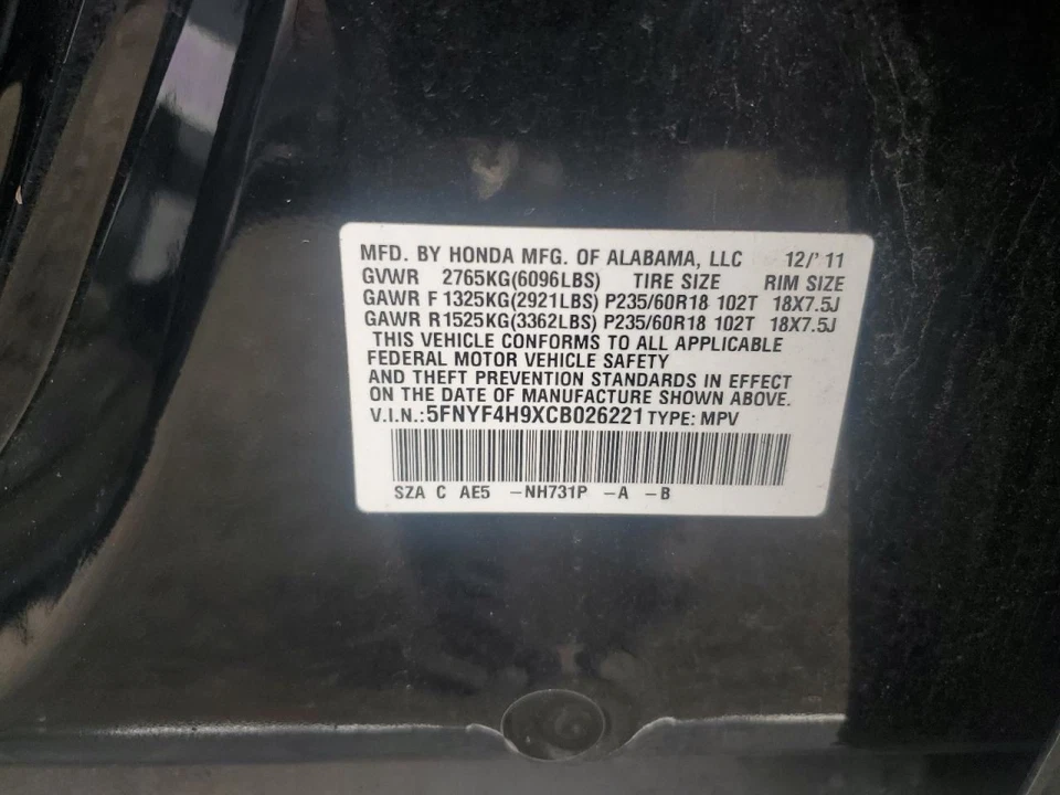 AC Compressor Fits 12-15 PILOT 3040874 - Imagem 3 de 4