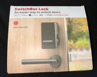 SwitchBot Lock Smart Bluetooth Lock for Front Door - Black